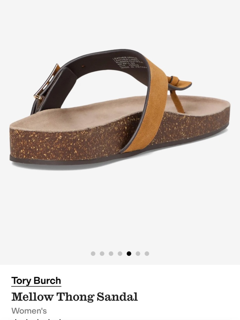 NIB ~ TORY BURCH MELLOW SUEDE THONG SANDALS sz 9.5 - Picture 11 of 12